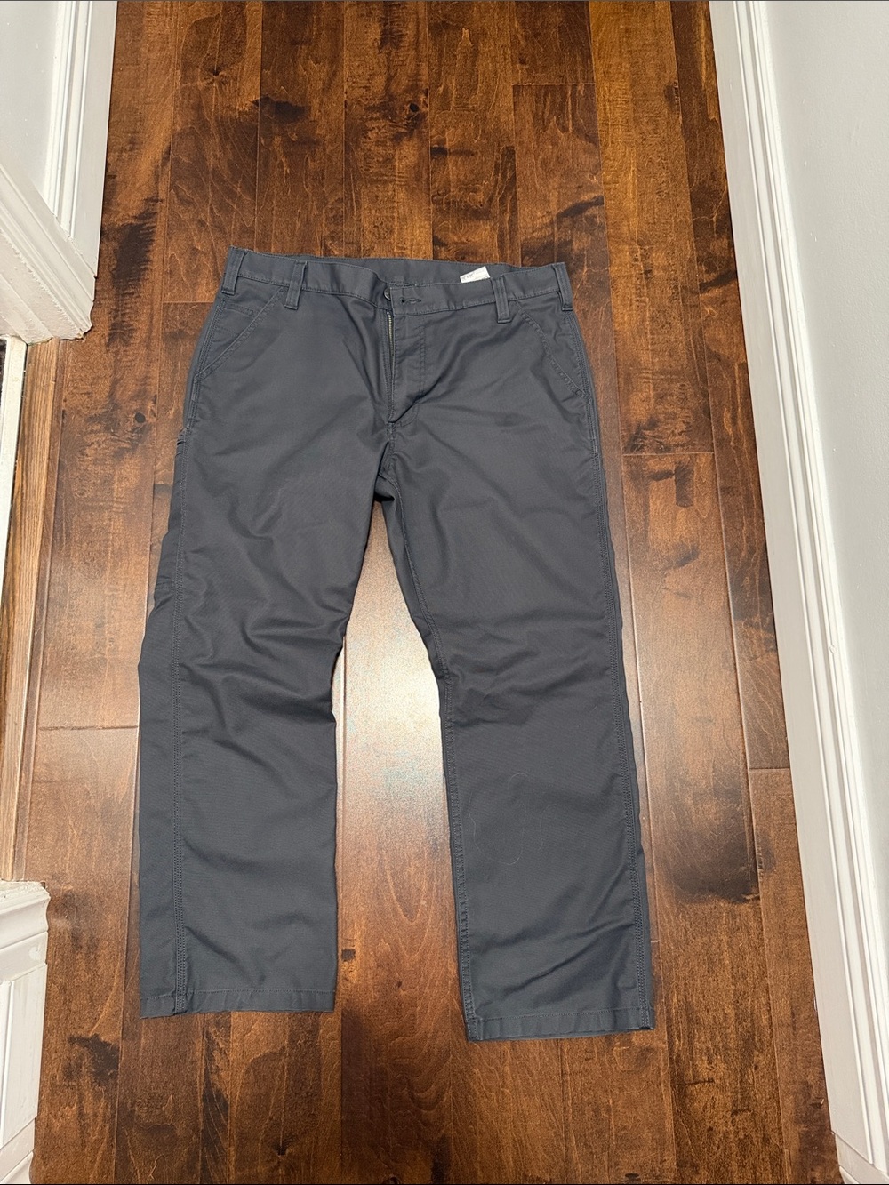 Men's Straight Fit Pants in Dark Gray